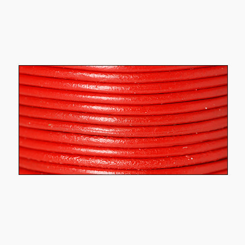 Lederband rot 1m  /  Ø 2mm