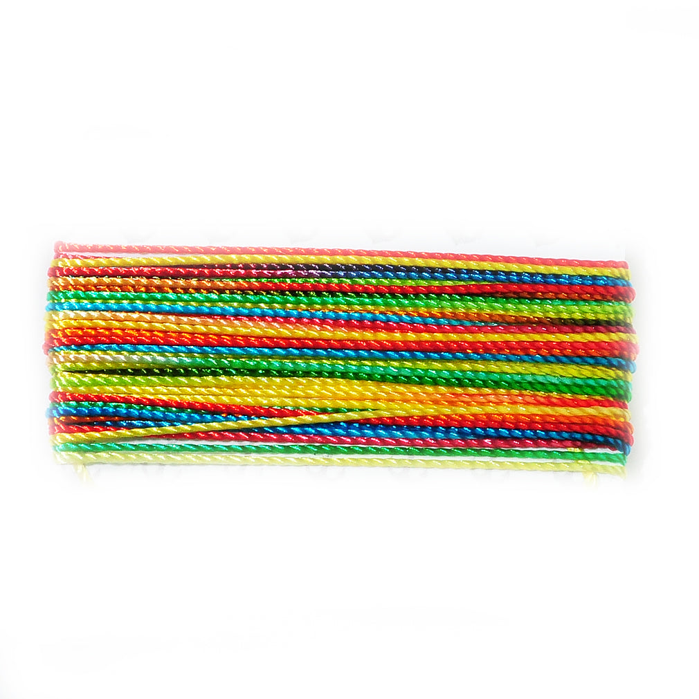 Nylonband regenbogen Ø 0,8mm / 5m