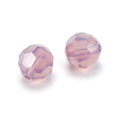 Swarovski rund facettiert / Cyclamen Opal / 10 Stk. / Ø 6mm