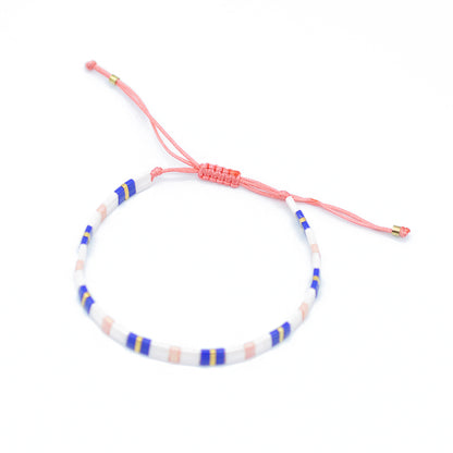 DIY Tila Armband Set / blau rosa