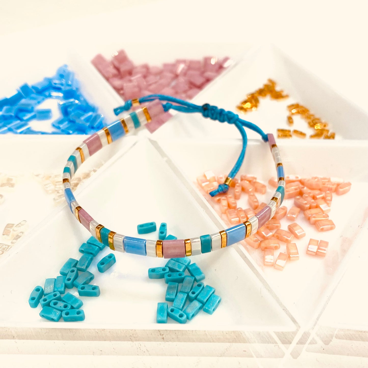 Shamballa Band Iceblau / Cornflower blue 3m / Ø 0,7mm