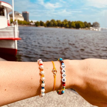 Anker Armband / verstellbar / 18k vergoldet