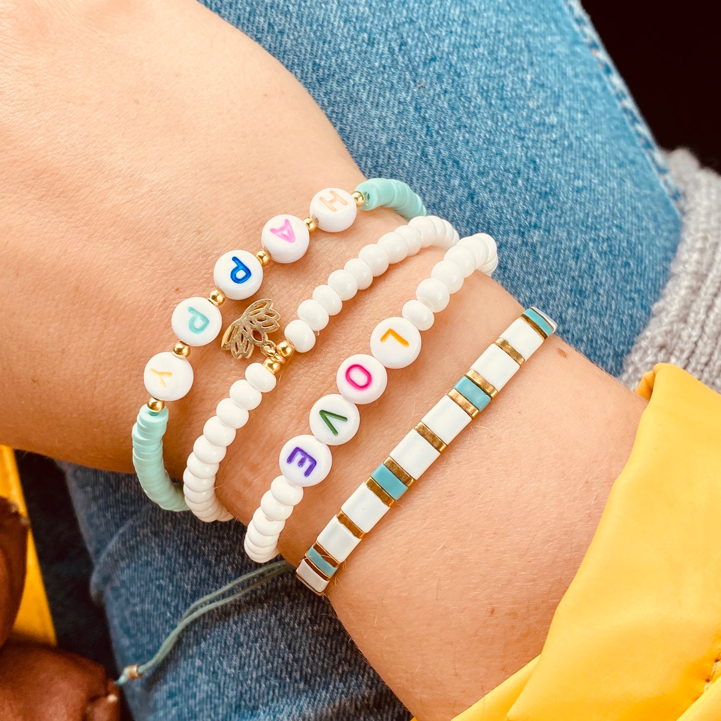 Katsuki Scheiben Perlen Strang / schwarz / Ø 4 mm